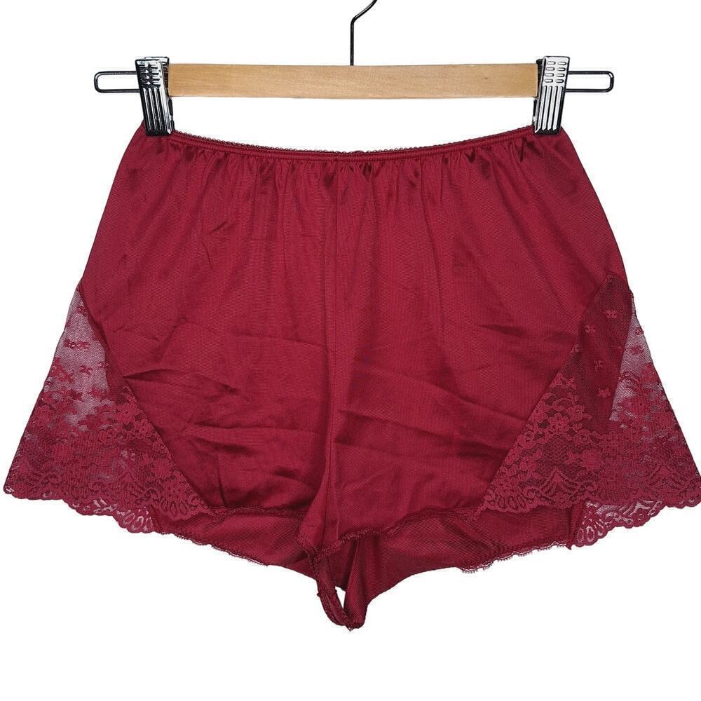 Vintage 70s Vanity Fair Lace Knicker Panties 5 Antron III Nylon Granny High Rise